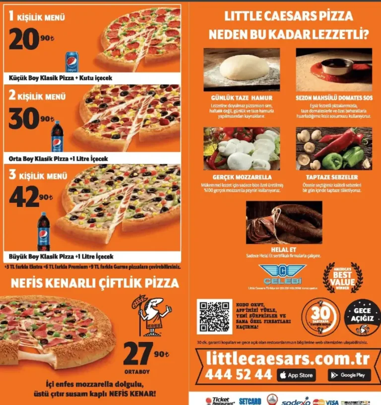 LITTLE CAESARS PIZZA MENU