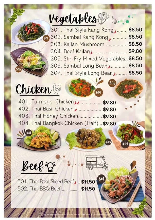 SAKON THAI MENU  